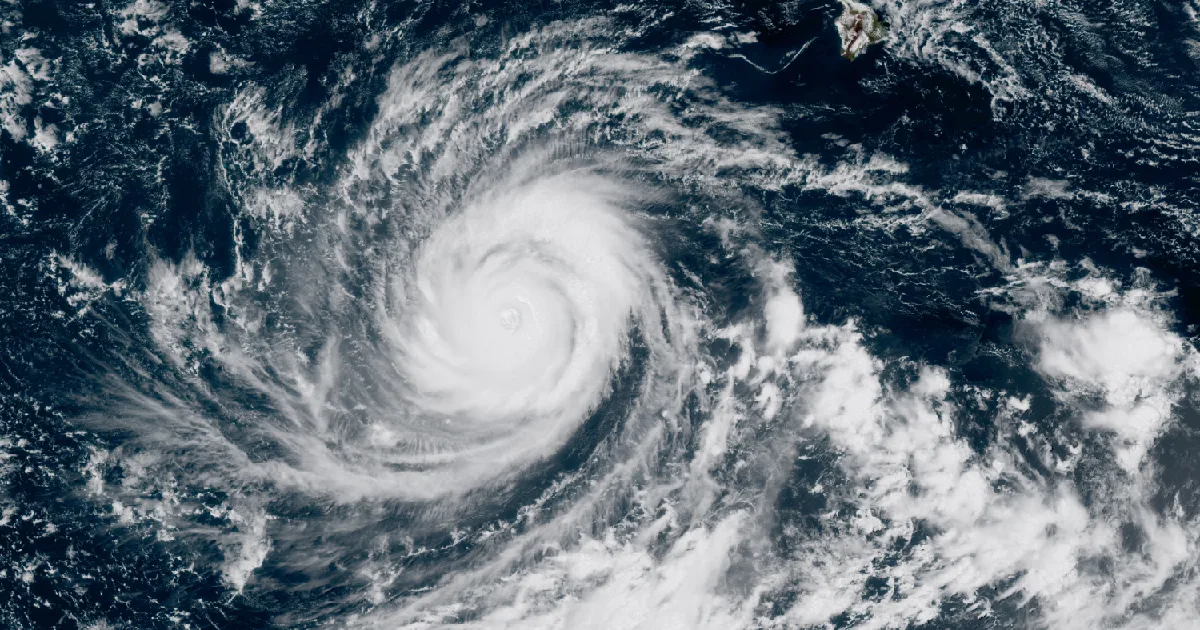 GOES satellite view of the event region