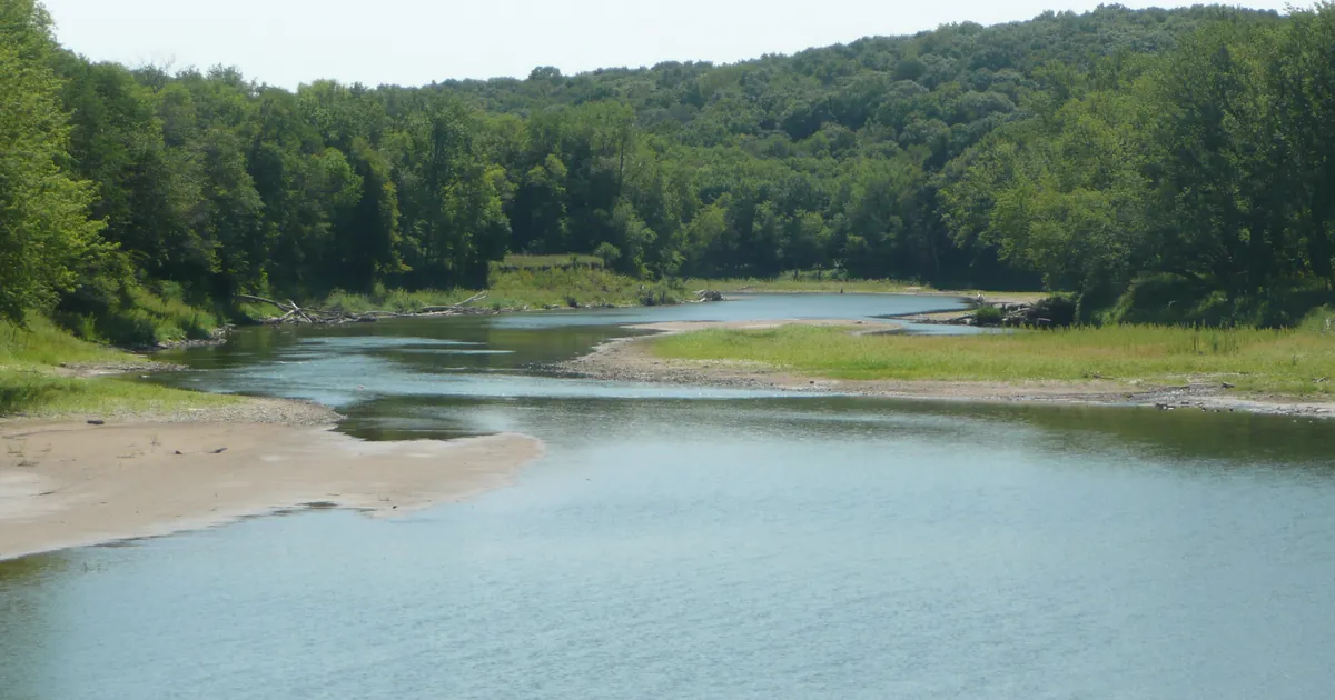 Des Moines River valley in Dolliver Memorial State Park, Iowa