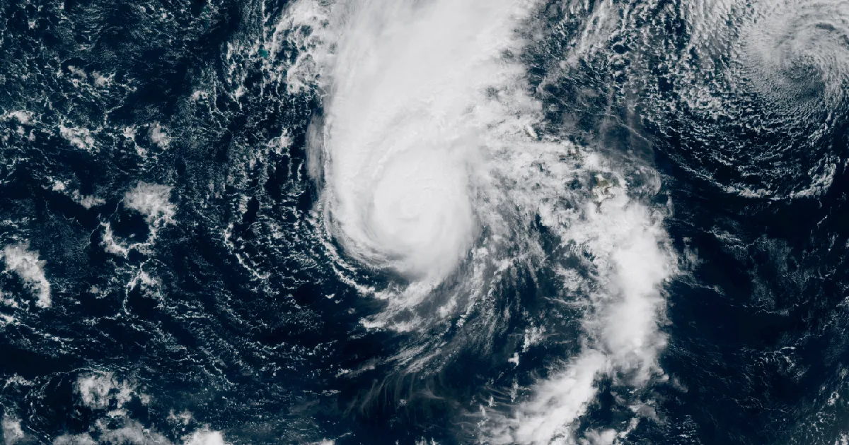 GOES satellite view of the event region