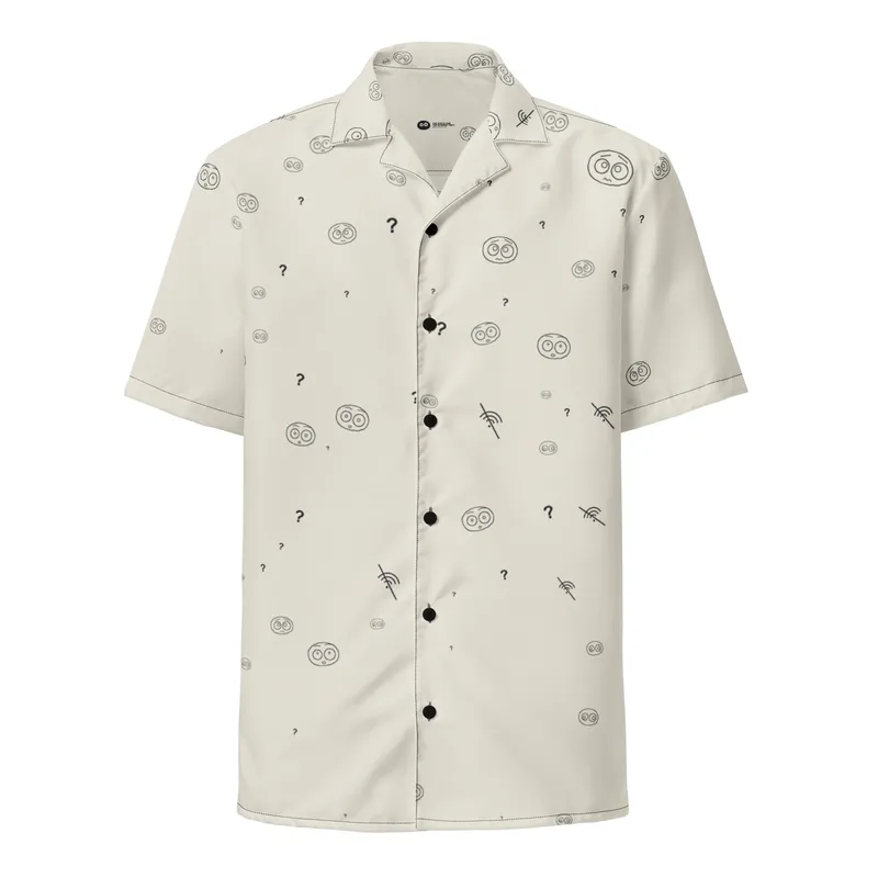 No Signal. Weather Rock All Over Print Button Up Shirt